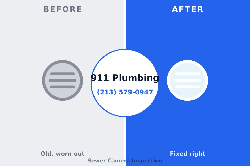 Before and after: plumbing repair Enhaut, PA